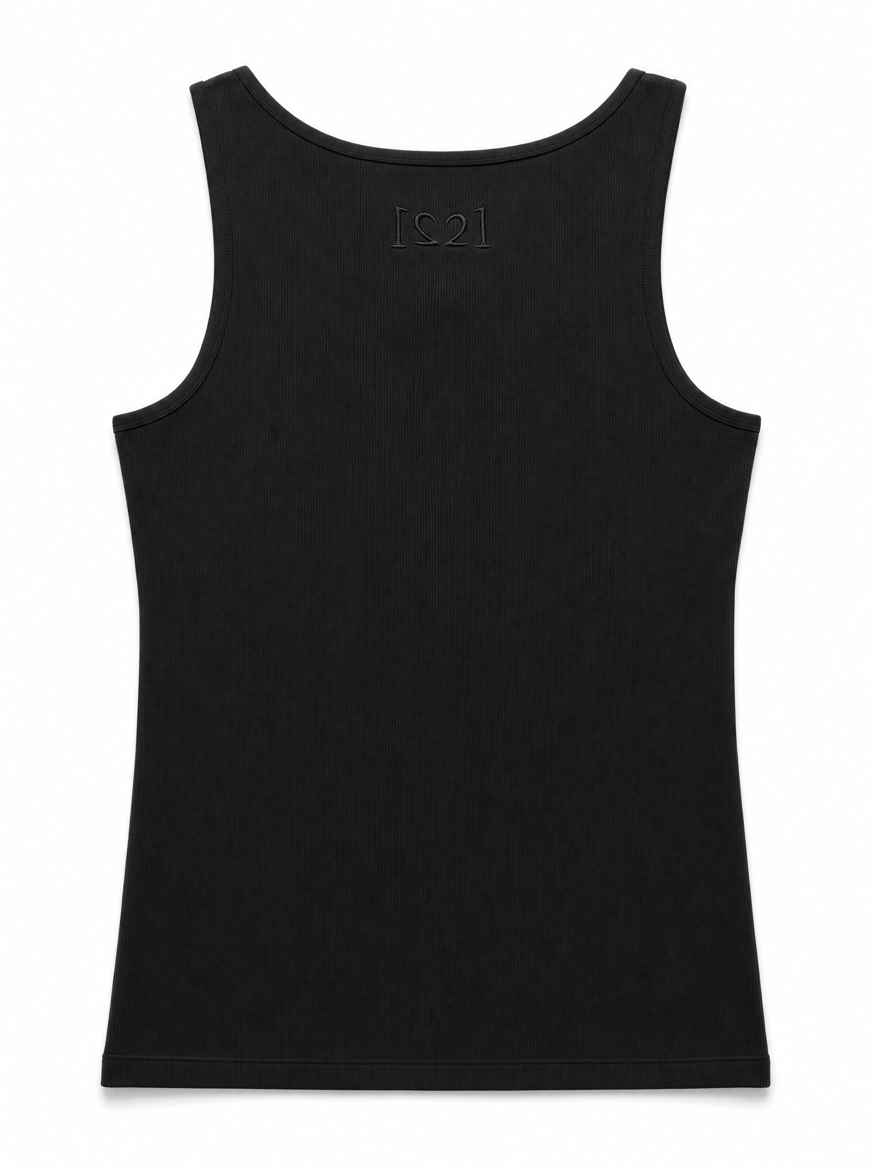 mens black tank back
