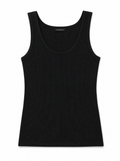 mens black tank front