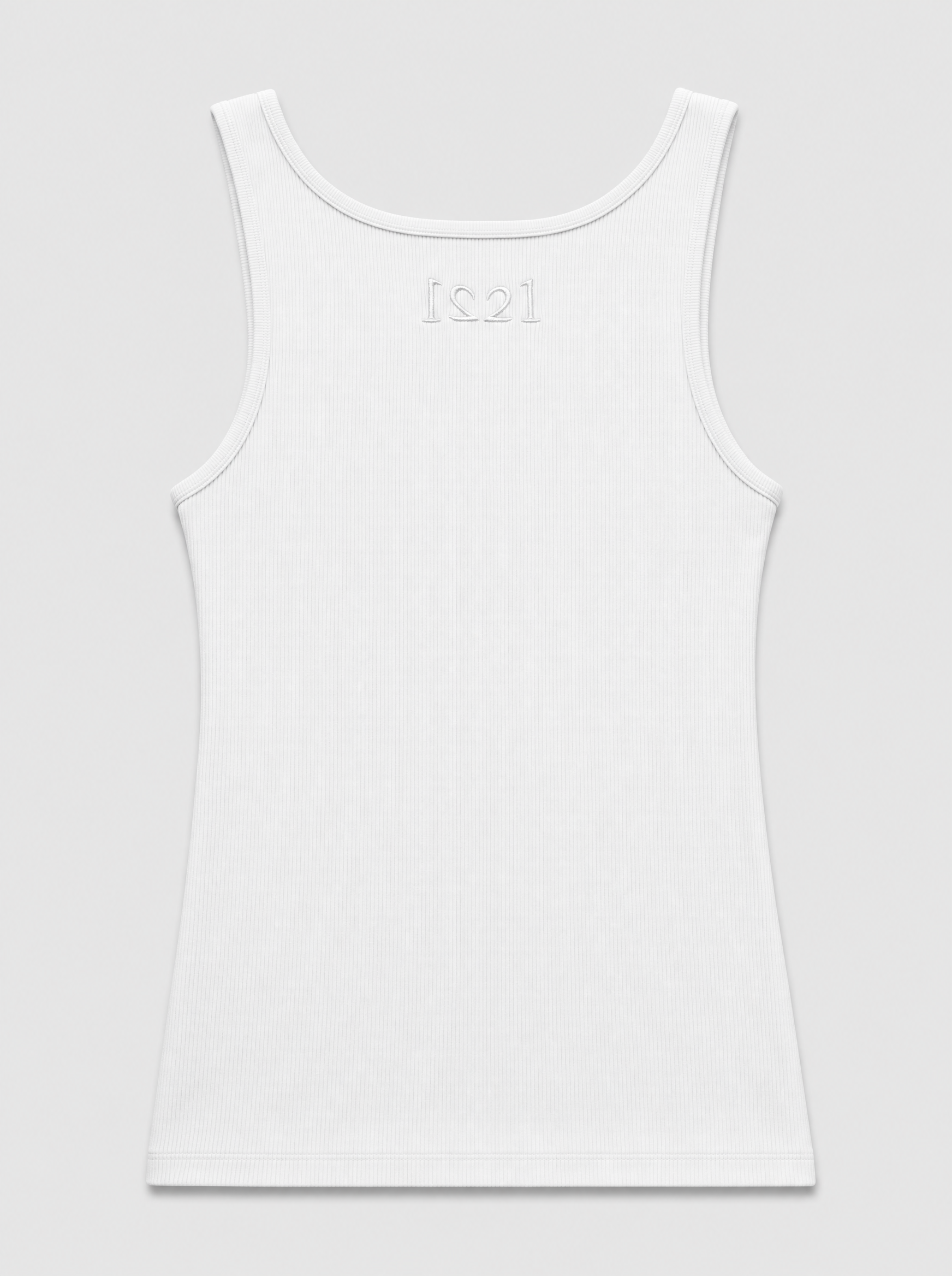 mens white tank back