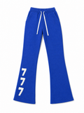 Women's "777" Sweatpants Royal Blue - Front