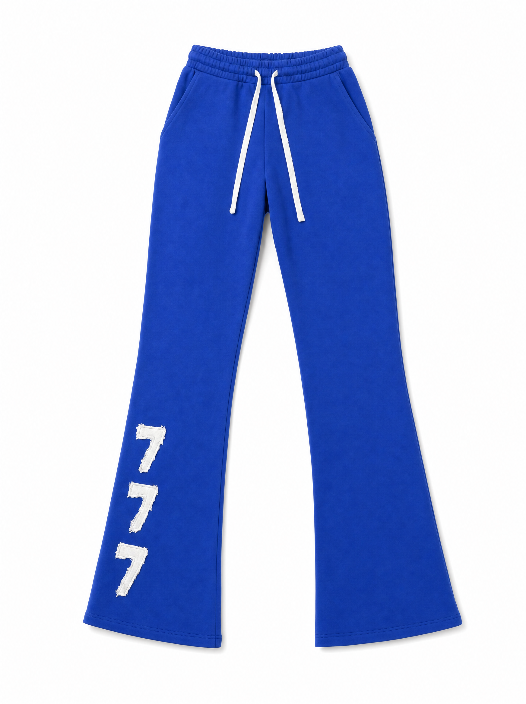 Women's "777" Sweatpants Royal Blue - Front